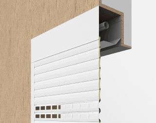 Комбинированный монтаж коробом внутрь